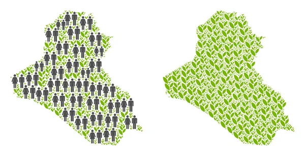 Demografi ve tarım Irak Haritası