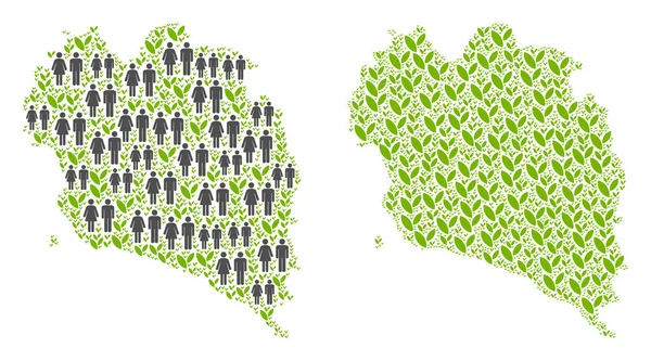 Demografi ve çiçek Koh Samui Tayland ada Haritası