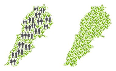 İnsanlar ve çevre Lübnan Haritası