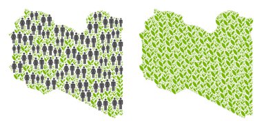 Nüfus ve çevre Libya Haritası