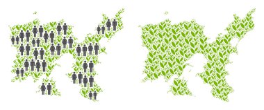 Nüfus ve çevre Limnos Yunan Adası Haritası