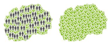 İnsanlar ve tarım Makedonia harita