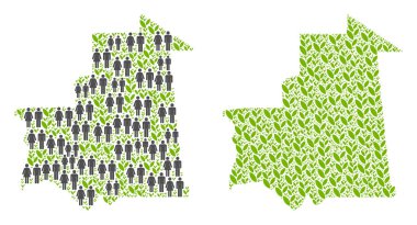 İnsanlar ve çiçek Moritanya Haritası