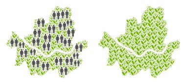 Demografi ve Flora Seoul şehir haritası