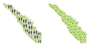 Demografi ve çiçek Sumatra Adası Haritası