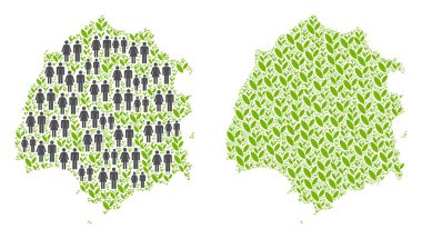 Nüfus ve çiçek Thassos Yunan Adası Haritası