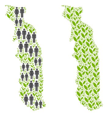 Nüfus ve Flora Togo Haritası