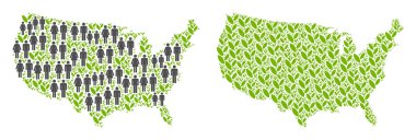 İnsanlar ve Flora Usa Haritası