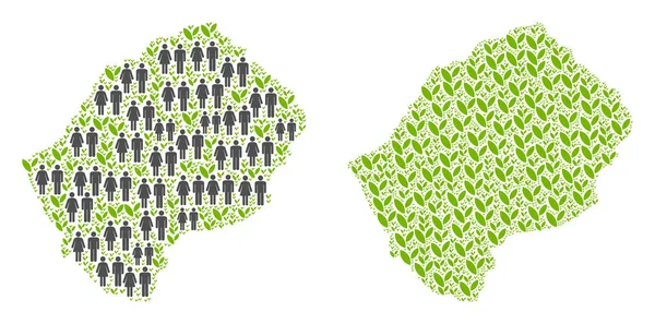 İnsanlar ve Flora Lesoto Haritası