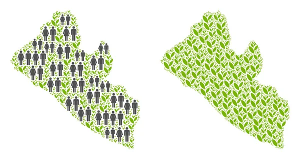 Nüfus ve çevre Liberya Haritası