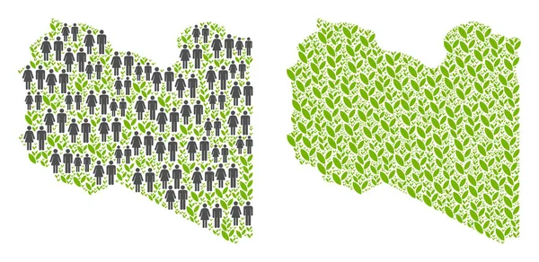 Nüfus ve çevre Libya Haritası