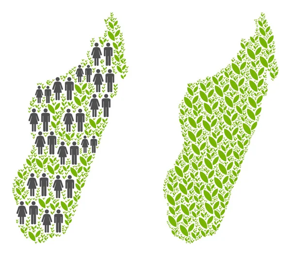 Nüfus ve tarım Madagaskar Adası Haritası