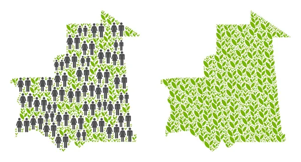 İnsanlar ve çiçek Moritanya Haritası