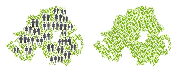 Nüfus ve çevre Kuzey İrlanda Haritası