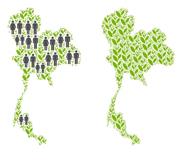 Nüfus ve tarım Tayland Haritası