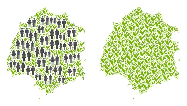 Nüfus ve çiçek Thassos Yunan Adası Haritası