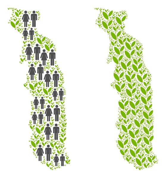 Nüfus ve Flora Togo Haritası