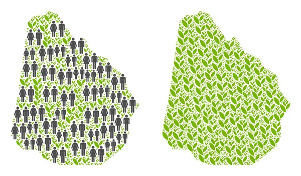 İnsanlar ve çiçek Uruguay Haritası