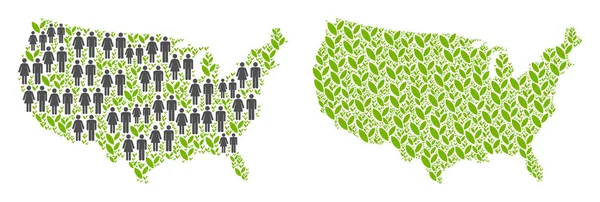 İnsanlar ve Flora Usa Haritası