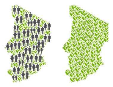 Demografi ve tarım Çad Haritası