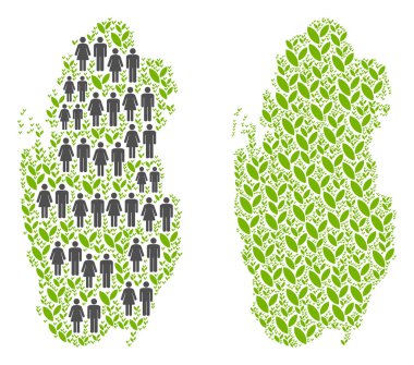 Nüfus ve çevre Katar Haritası