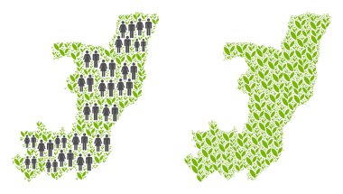 Nüfus ve çevre Cumhuriyeti Kongo Haritası