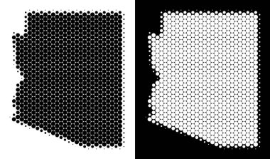 Noktalı yarım ton Arizona Üniversitesi harita