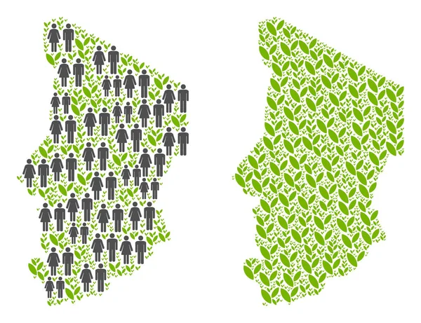 Demografi ve tarım Çad Haritası