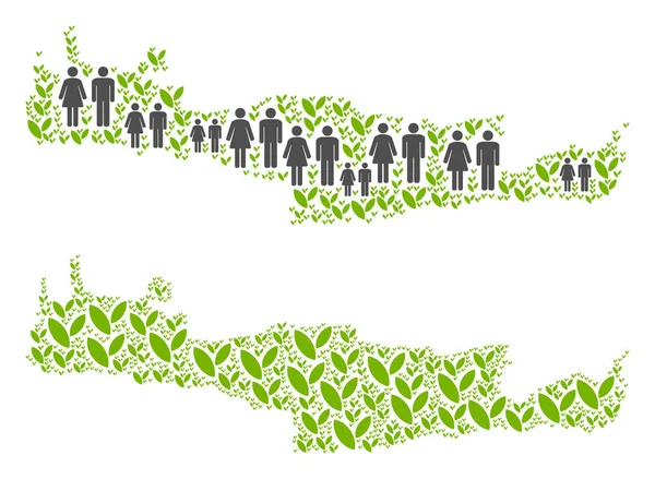 Nüfus ve çevre Girit Adası Haritası