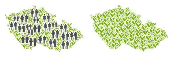 Demografi ve tarım çek harita