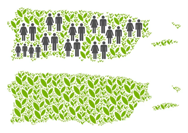 Demografi ve çevre Porto Riko Haritası