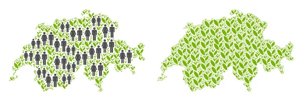 Demografi ve doğa Swissland harita