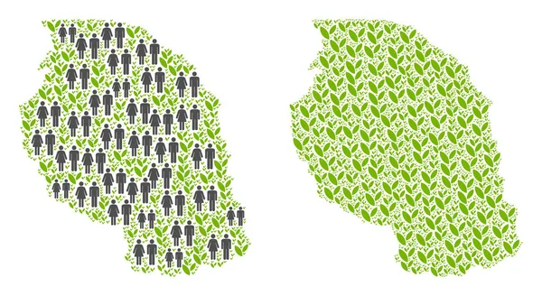 Nüfus ve plantasyon Tanzanya Haritası