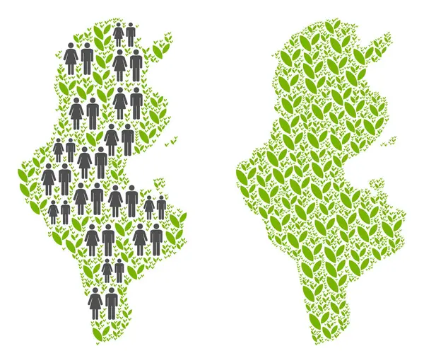 İnsanlar ve çiçek Tunus Haritası