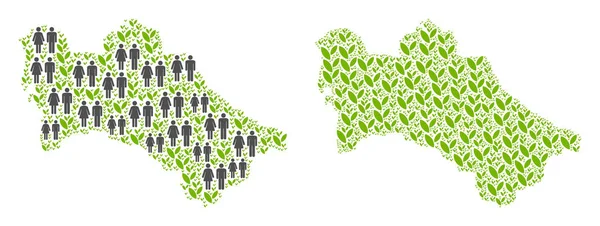 İnsanlar ve tarım Türkmenistan Haritası