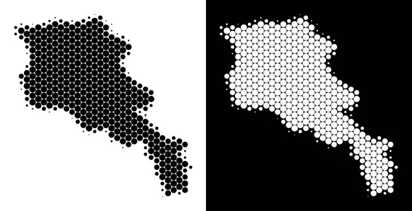 Nokta yarı ton Ermenistan harita