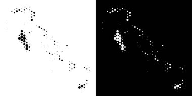 Nokta yarı ton Bahama Adaları Haritası