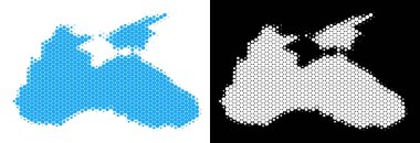 Nokta yarı ton Karadeniz harita