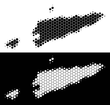 Nokta yarı ton Doğu Timour harita