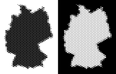 Noktalı yarım ton Almanya Haritası