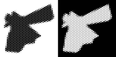 Noktalı yarım ton Jordan Map