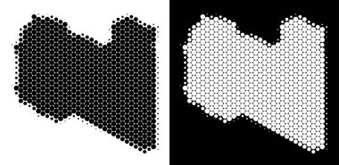 Nokta yarı ton Libya Haritası