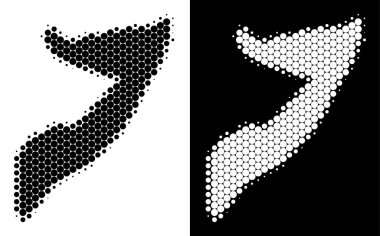 Noktalı yarım ton Somali Haritası