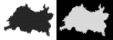 Nokta yarı ton Tataristan Haritası