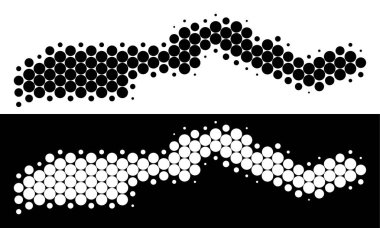 Noktalı yarım ton Gambiya Haritası