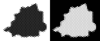 Noktalı yarım ton Vatikan Haritası