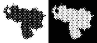 Nokta yarı ton Venezuela Haritası