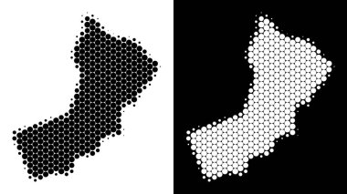 Nokta yarı ton Yemen harita