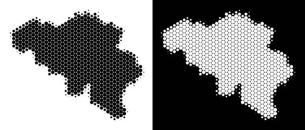 Nokta yarı ton Belçika Haritası