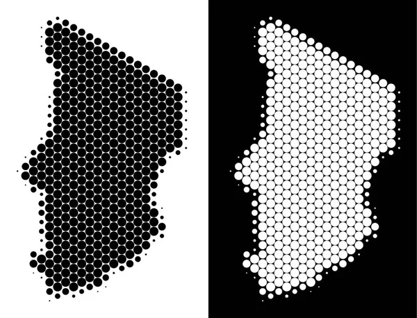 Nokta yarı ton Çad Haritası